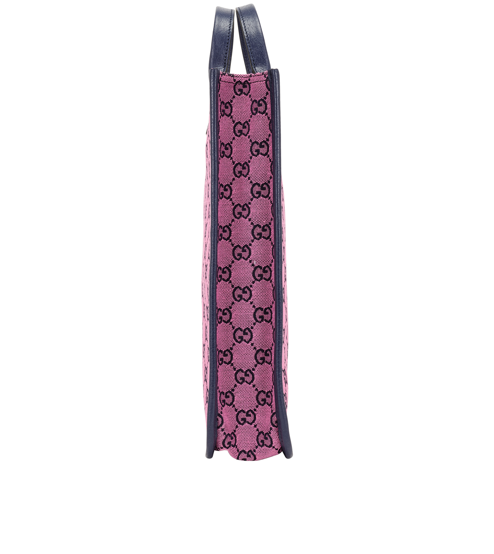 GG Kids Tote, &pound;350, Handbags, Navy/Pink, Canvas, Bottom view